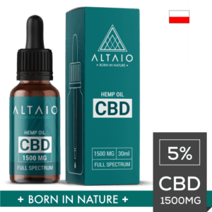 Olejek konopny CBD 5% 1500mg 30ml ALTAIO
