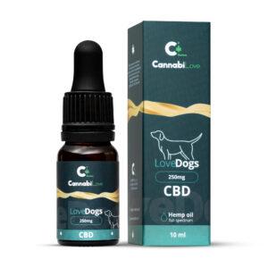 Olejek konopny CBD dla psa 2,5% 10ml CannabiLove
